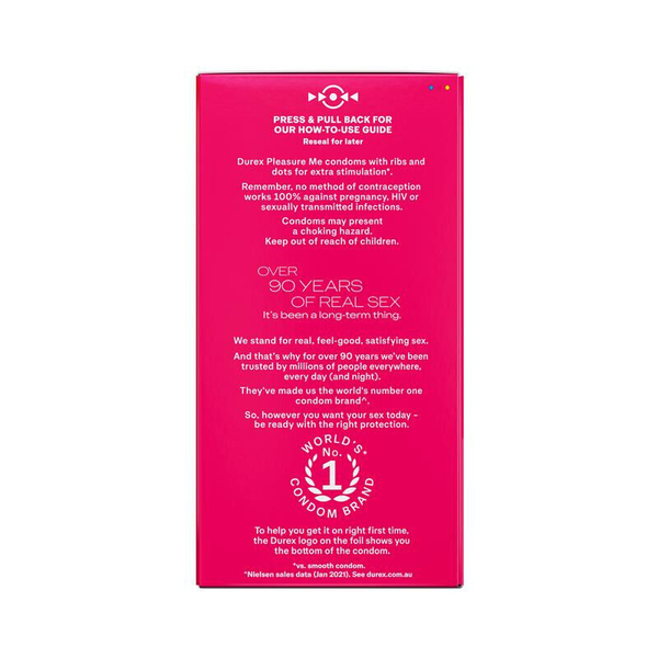 Durex Pleasure Me Regular Fit 30 Condoms