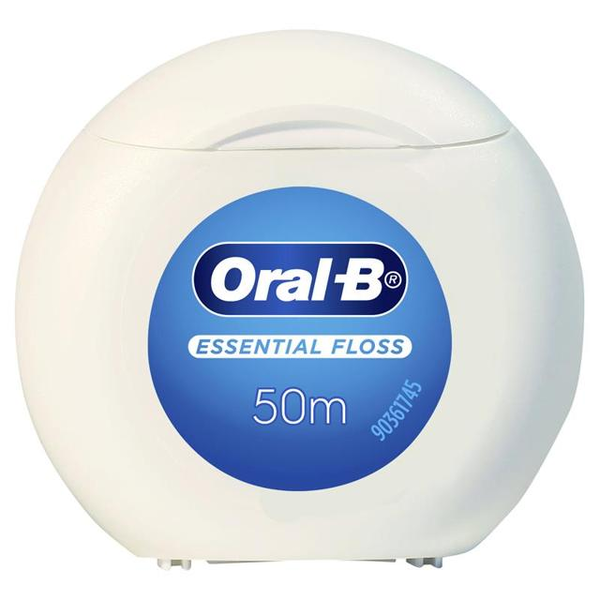 Oral B Essential Floss Waxed 2x50m
