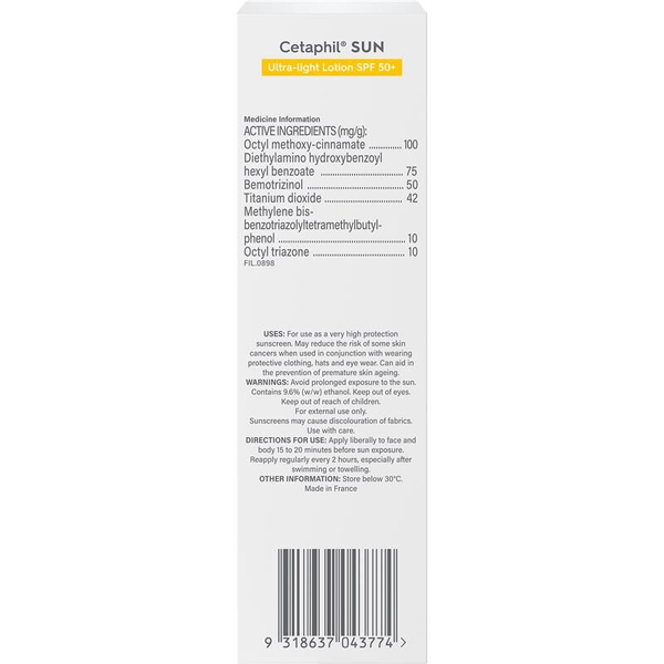 Cetaphil Sun SPF50+ Ultra Light Lotion 100ml