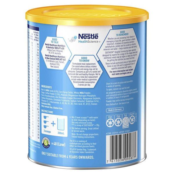 Sustagen Hospital Formula 840g Coffee Flavour