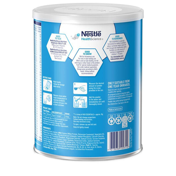 Nestle Kid Essentials Nutritionally Complete 800g Vanilla Flavour