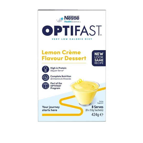 Optifast VLCD Dessert Lemon Creme 8 x 53g Sachets