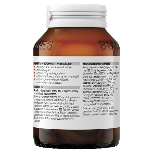 Blackmores Super Magnesium+ 100 Tablets