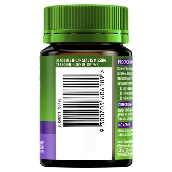 Cenovis Easysleep Valerian 2000mg 30 Capsules