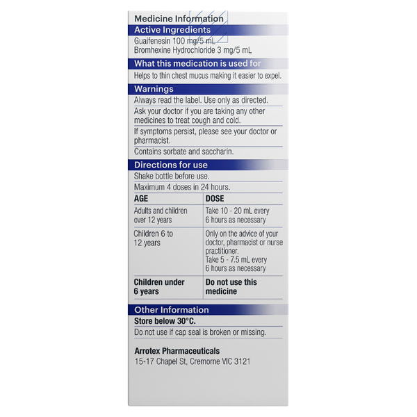 APH Chesty Cough Relief 200ml Same as Benadryl Chesty Forte