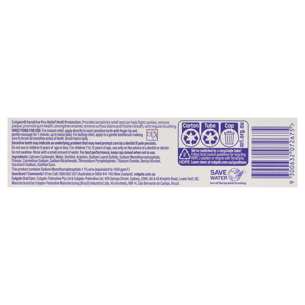 Colgate Sensitive Pro Relief Multi Protection Toothpaste 50g