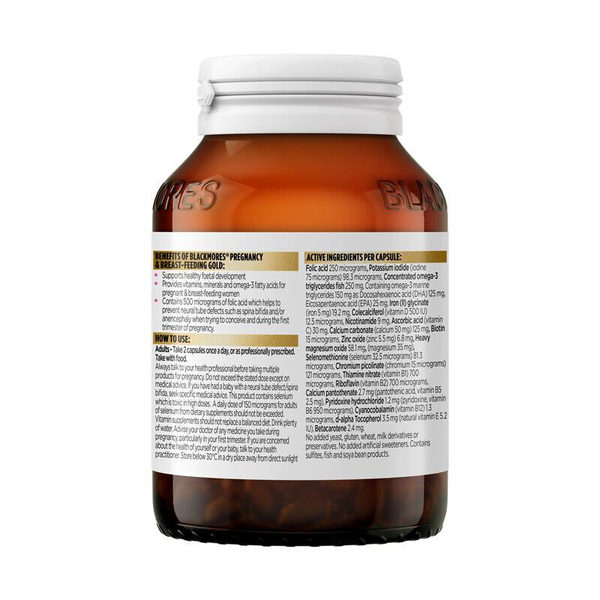 Blackmores Pregnancy & Breast-feeding Gold 60 Capsules