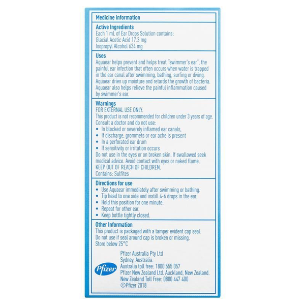 Aquaear Ear Drops 35ml