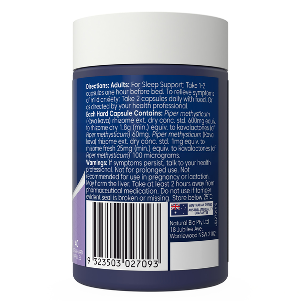 Bioglan Kava 40 Capsules
