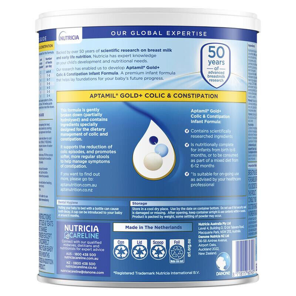 Aptamil Gold+ Colic & Constipation 0-12 Months 900g