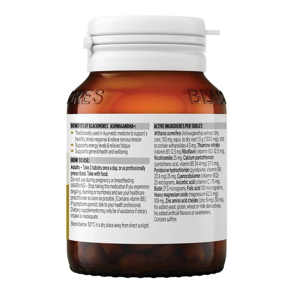 Blackmores Ashwagandha+ 60 Tablets