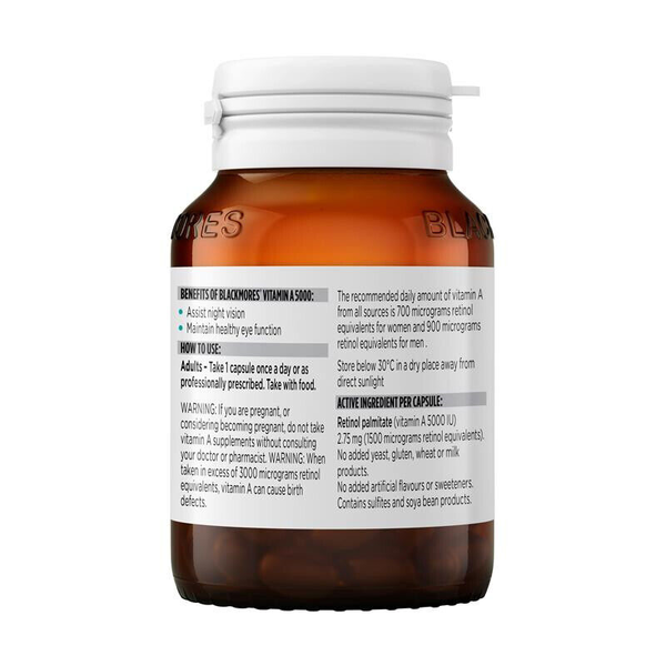 Blackmores Vitamin A 5000 150 Capsules