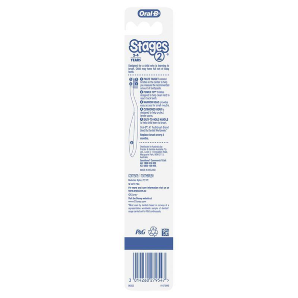 Oral B Stage 2 Extra Soft Toothbrush 2 - 4 Years