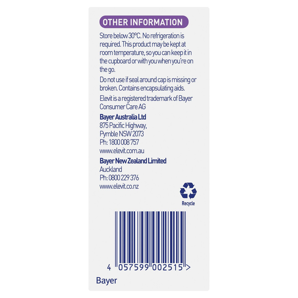 Elevit Probiotics Immunity & Gut Health 30 Capsules