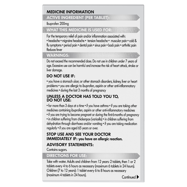 Nurofen 200mg 96 Tablets