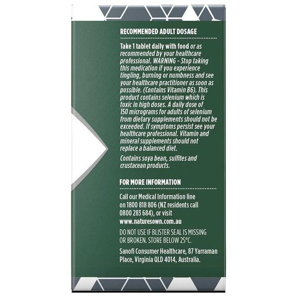 Nature's Own Bodyfuel 50+ Years Multivitamin 60 Tablets