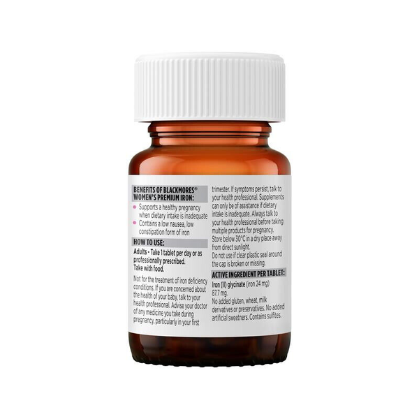 Blackmores Women's Premium Iron 30 Tablets
