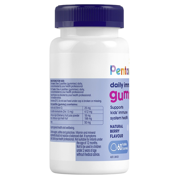 Pentavite Daily Immune Support Gummies 60 Pastilles