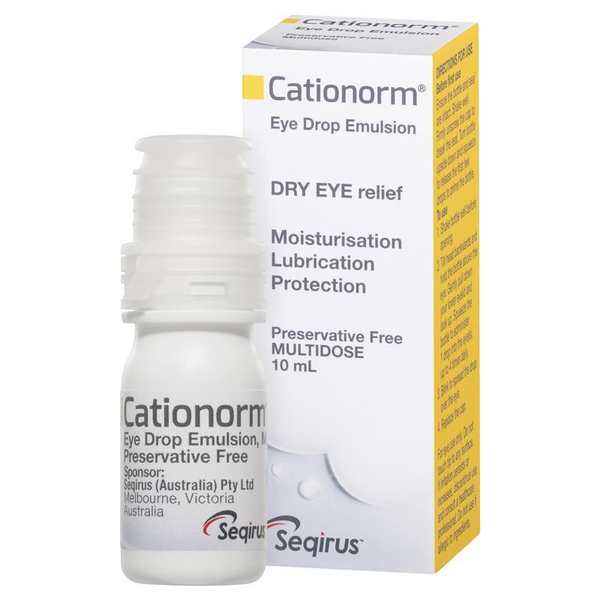Cationorm Preservative Free Multidose Eye Drop Emulsion 10ml