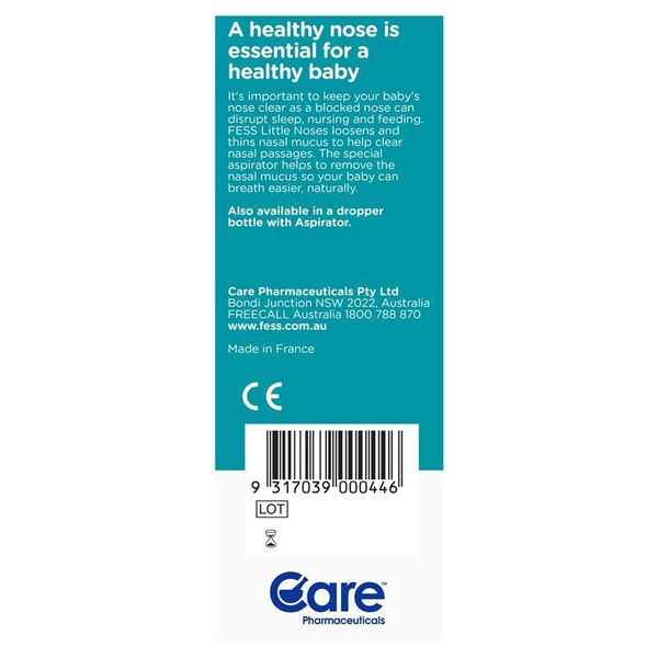 Fess Little Noses 0-2 Years Saline Nasal Spray & Aspirator 15ml