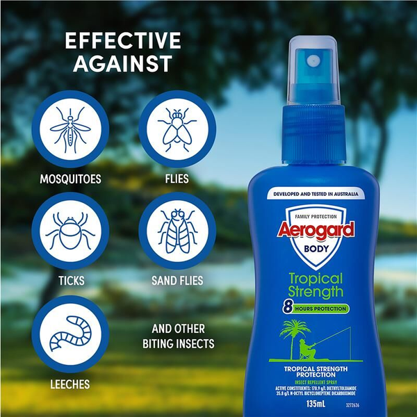 Aerogard Tropical Strength Insect Repellent Pump 135ml