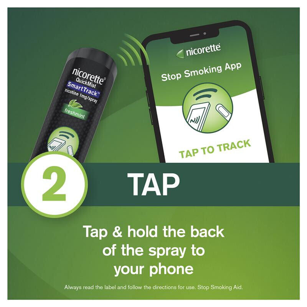 Nicorette QuickMist SmartTrack Mouth Spray Freshmint 150 Sprays