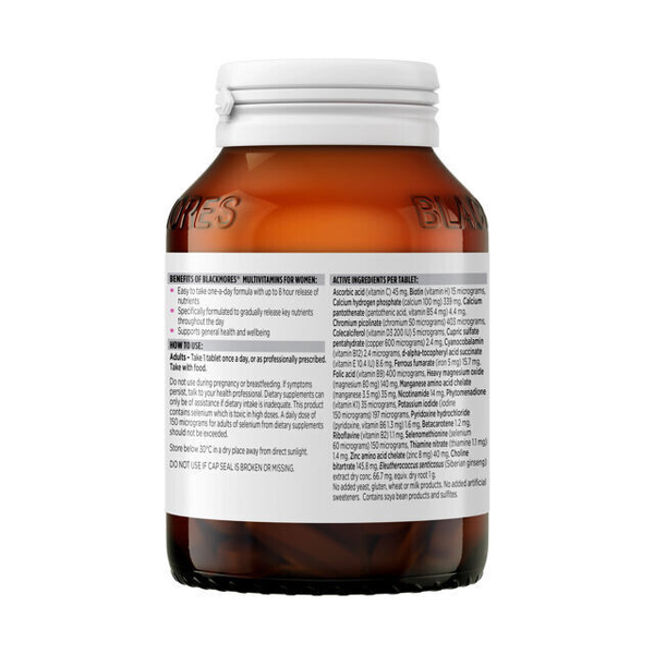 Blackmores Multivitamins For Women Sustained Release Technology 90 Tablets