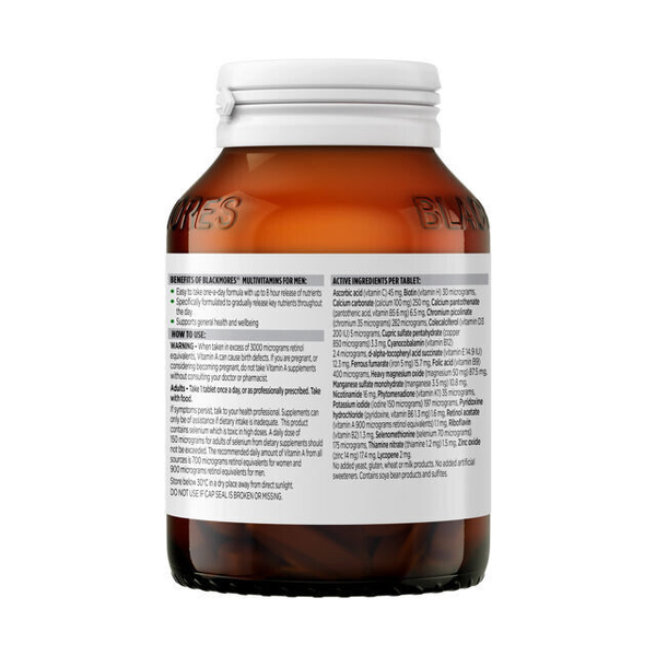 Blackmores Multivitamins For Men Sustained Release Technology 90 Tablets
