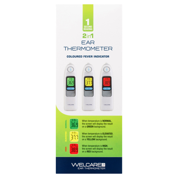 Welcare Ear Thermometer 2 in 1 Temperature Detection WET100