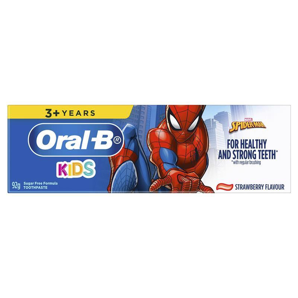 Oral B Kids 3+ Years Spiderman Strawberry Toothpaste 92g