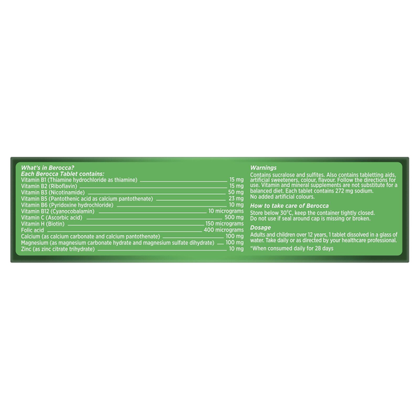 Berocca Energy Original Berry 15 Effervescent Tablets