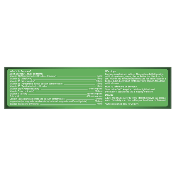 Berocca Energy Orange 30 Effervescent Tablets