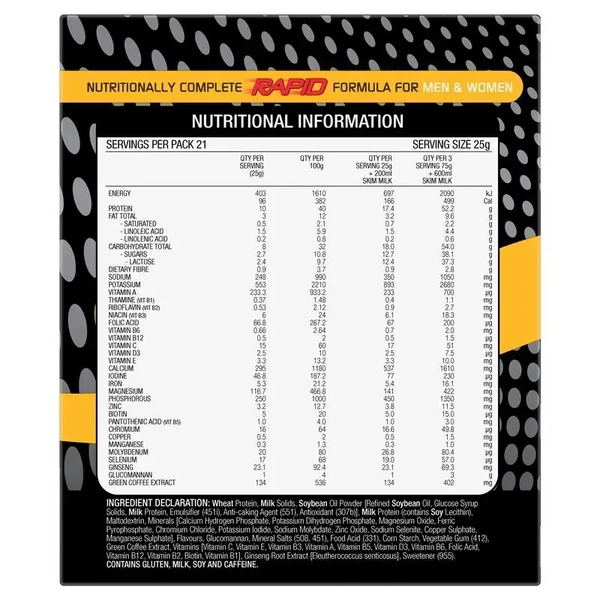 Optislim VLCD Platinum Vanilla 21 x 25g Sachets