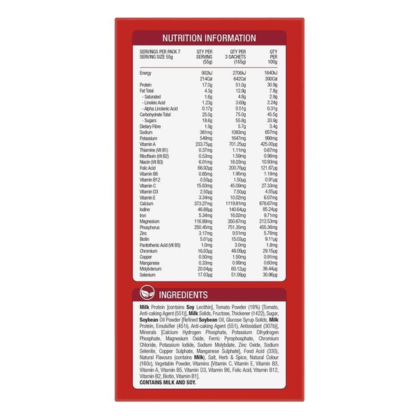Optislim VLCD Soup Tomato 7 x 55g Sachets