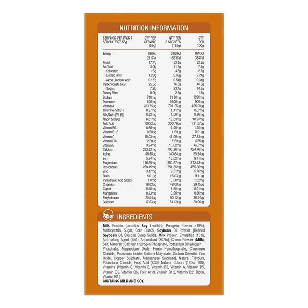 Optislim VLCD Soup Pumpkin 7 x 55g Sachets