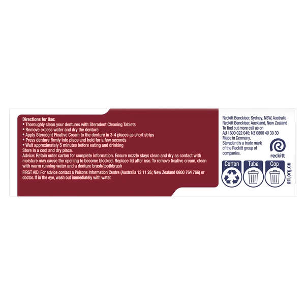 Steradent Ultra 3 Denture Fixative Cream 40g
