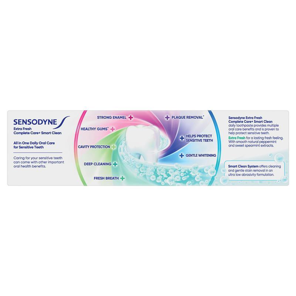 Sensodyne Extra Fresh Complete Care + Smart Clean Toothpaste 100g