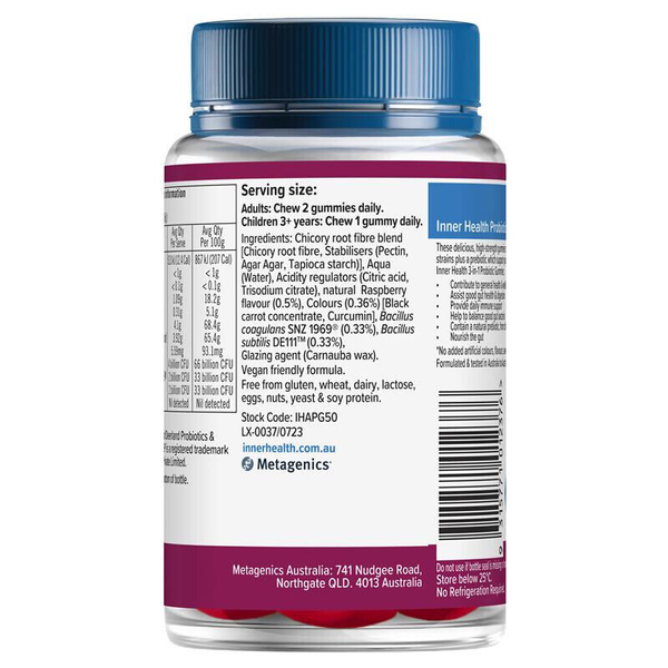 Inner Health 3-in-1 Probiotic 50 Gummies