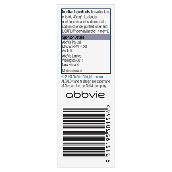 Albalon Eye Drops 15ml