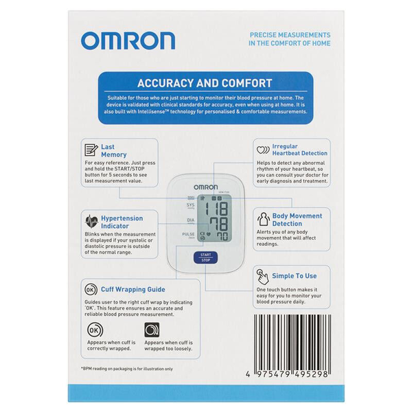 Omron HEM-7120 Blood Pressure Monitor Basic Medium Cuff