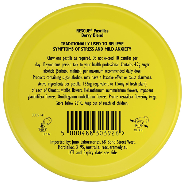Bach Rescue Pastilles Berry Blend 50g