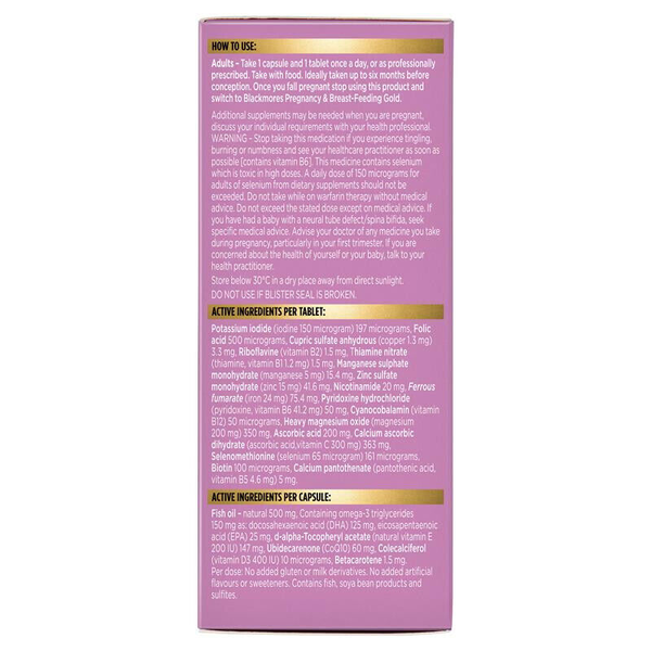Blackmores Conceive Well Gold 28 Tablets + 28 Capsules (56 Total)