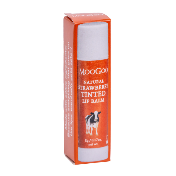 MooGoo Natural Strawberry Tinted Lip Balm 5g