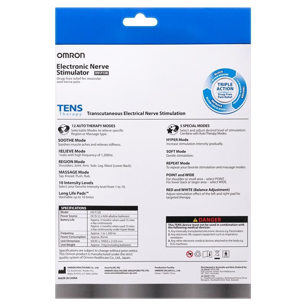 Omron Tens Therapy Electronic Nerve Stimulator HV-F128