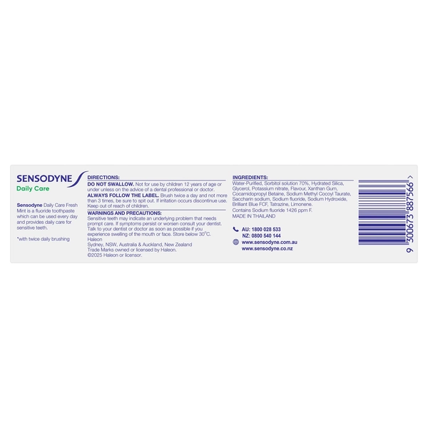 Sensodyne Daily Care Fresh Mint Toothpaste 100g