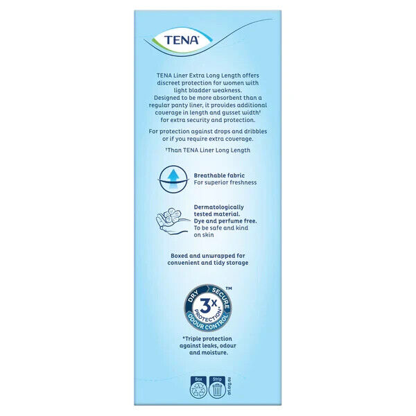Tena Liners Extra Long Length 24 Liners