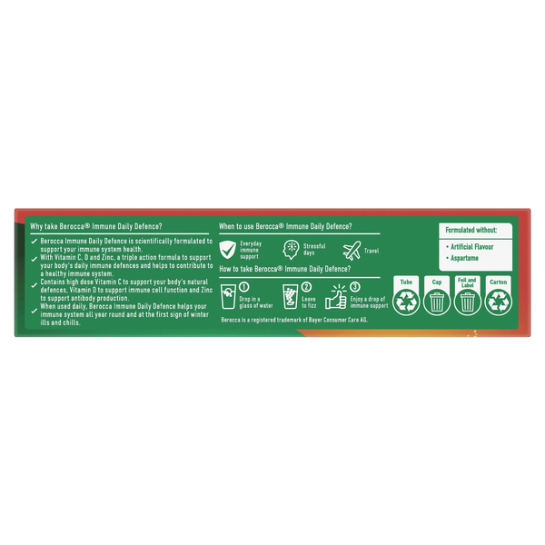 Berocca Immune Daily Defence Orange 30 Effervescent Tablets