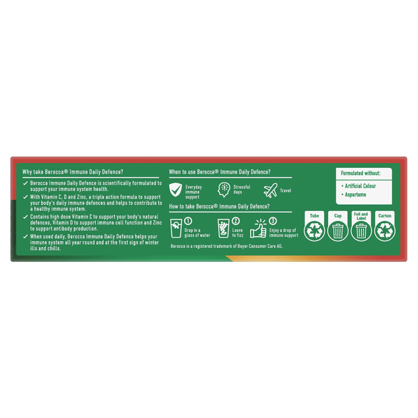 Berocca Immune Daily Defence Blackcurrant 15 Effervescent Tablets