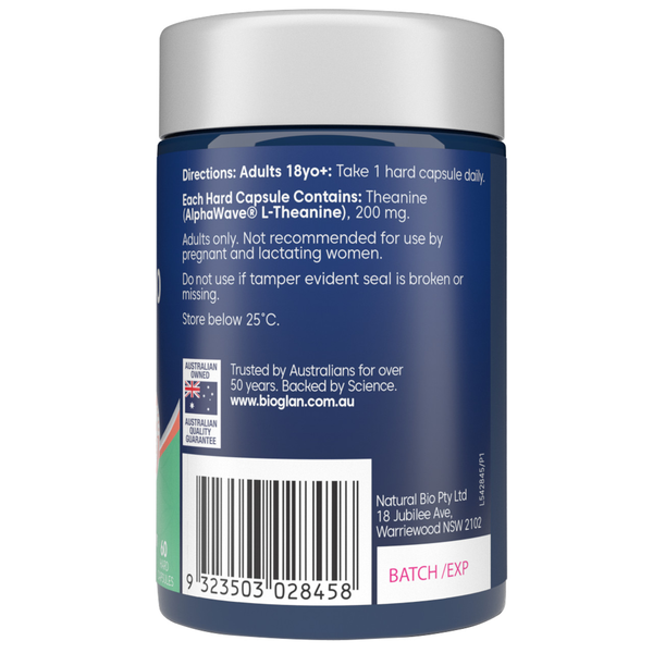 Bioglan L-Theanine Calm & Focus 60 Tablets
