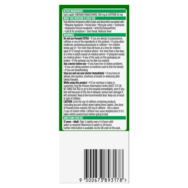 Panadol Extra 16 Caplets